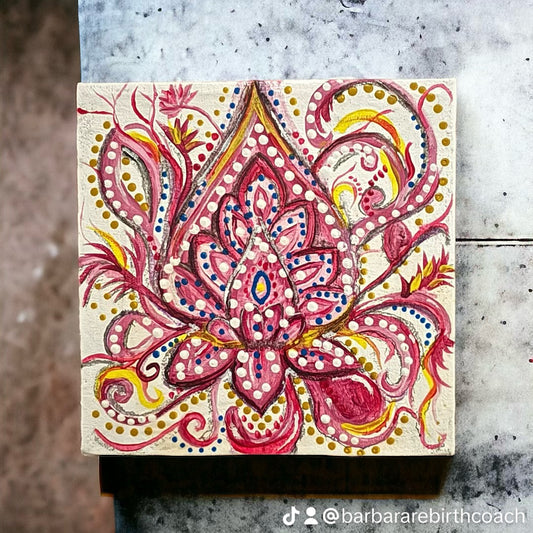 Chakra Lotus Tiles collection - pink