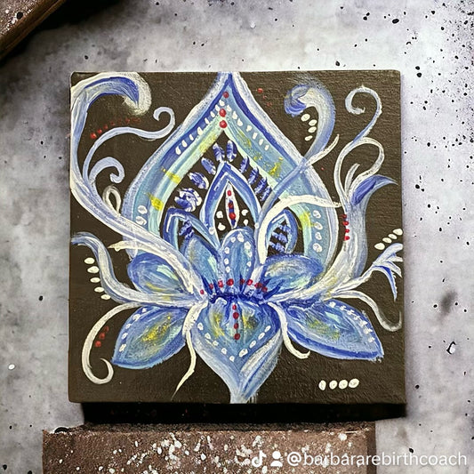 Chakra lotus tiles collection - blue