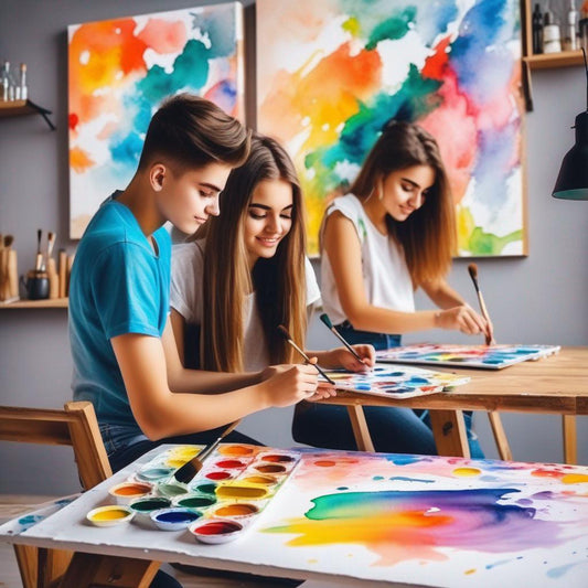 Art therapy session for teenagers: explore your inner self